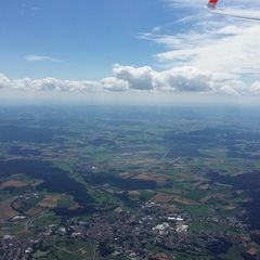 Flugwegposition um 12:38:26: Aufgenommen in der Nähe von Okres Domažlice, Tschechien in 2027 Meter